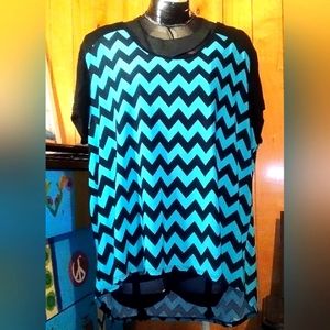 Chevron Superline Blouse Size 3X